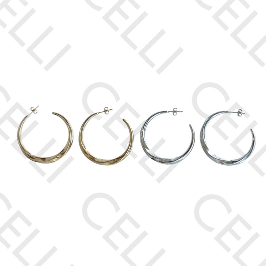 Salto de acero - argolla grande torcida