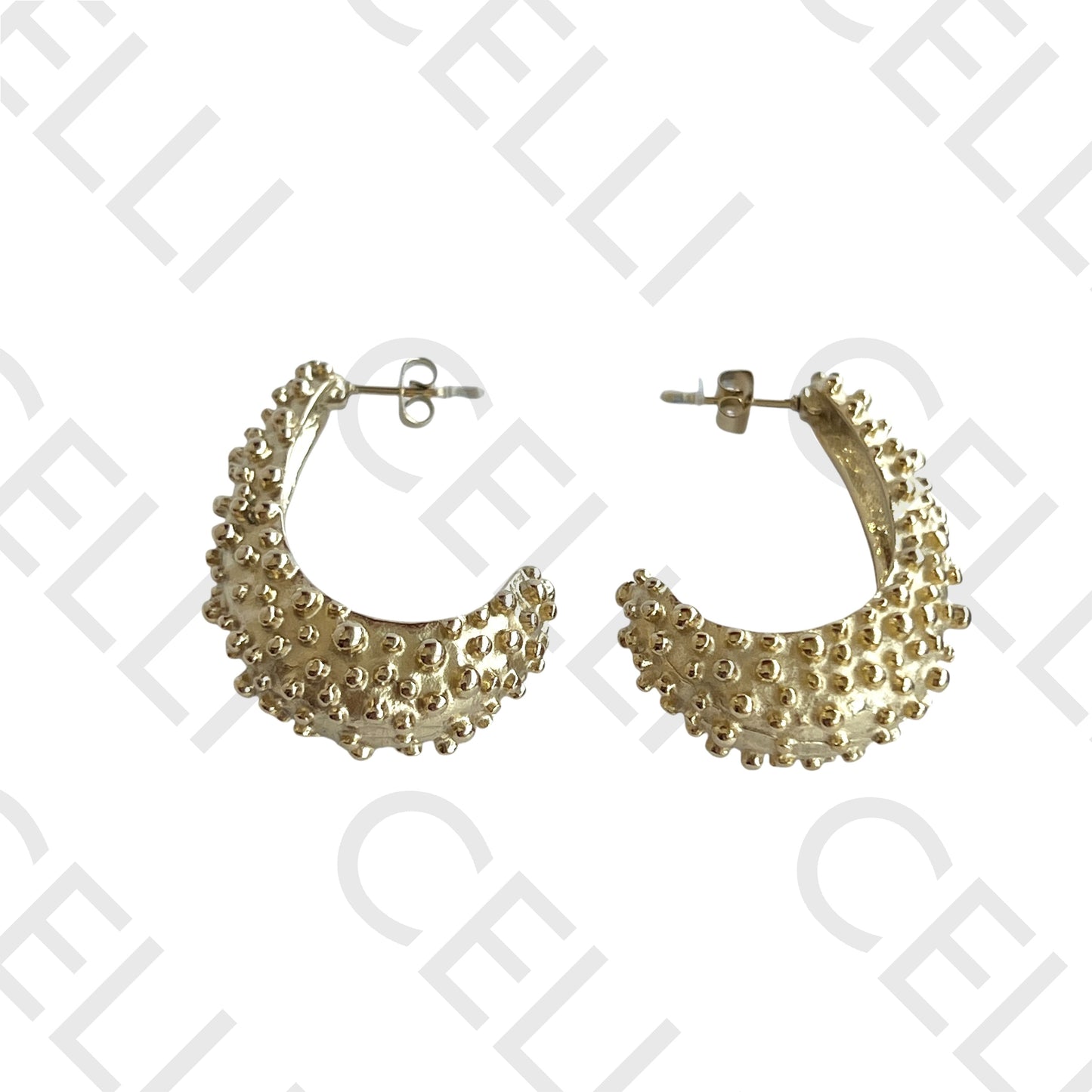 Brinco de aço - gota trabalhada