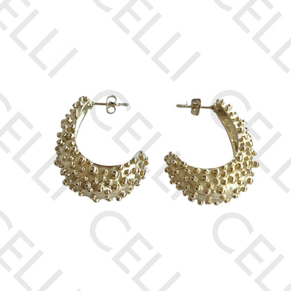 Brinco de aço - gota trabalhada