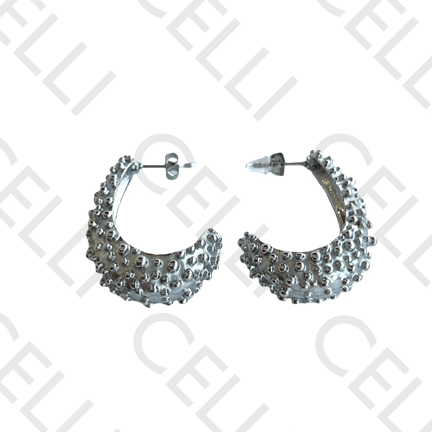 Brinco de aço - gota trabalhada