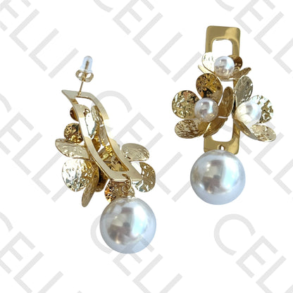 Salto de acero - flores con perlas