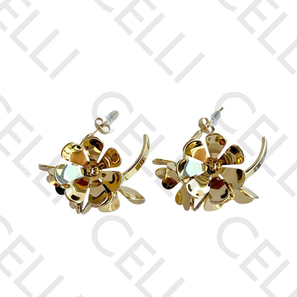 Brinco de aço - flores