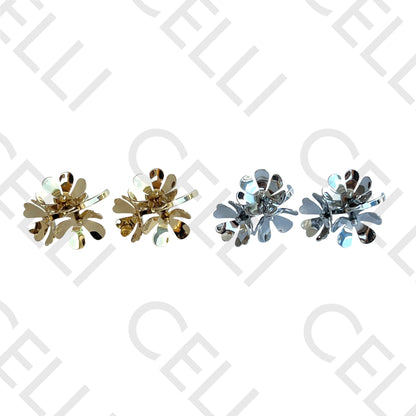 Brinco de aço - flores