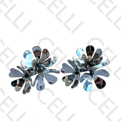 Brinco de aço - flores