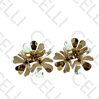 Brinco de aço - flores