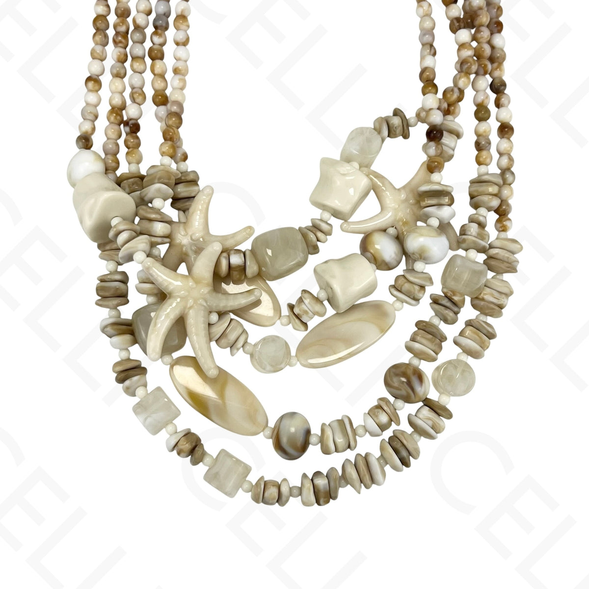 Collar de moda - múltiples cuentas de resina