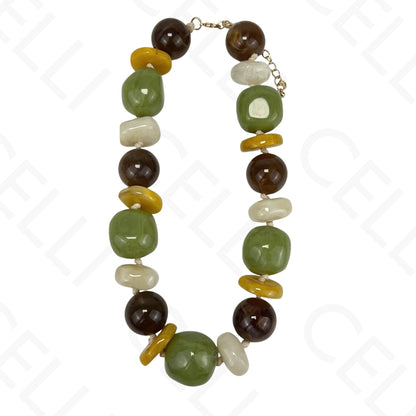 Collar de moda - cuentas de resina