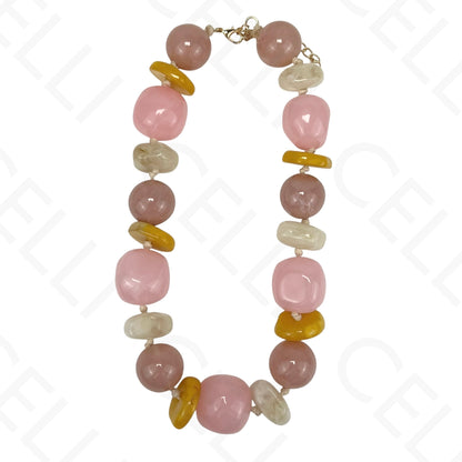 Collar de moda - cuentas de resina