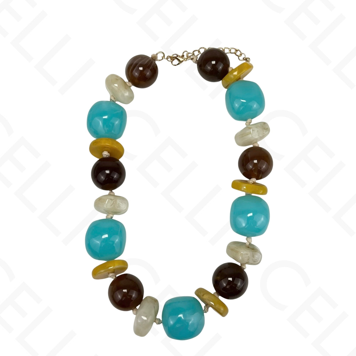 Collar de moda - cuentas de resina
