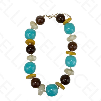 Collar de moda - cuentas de resina