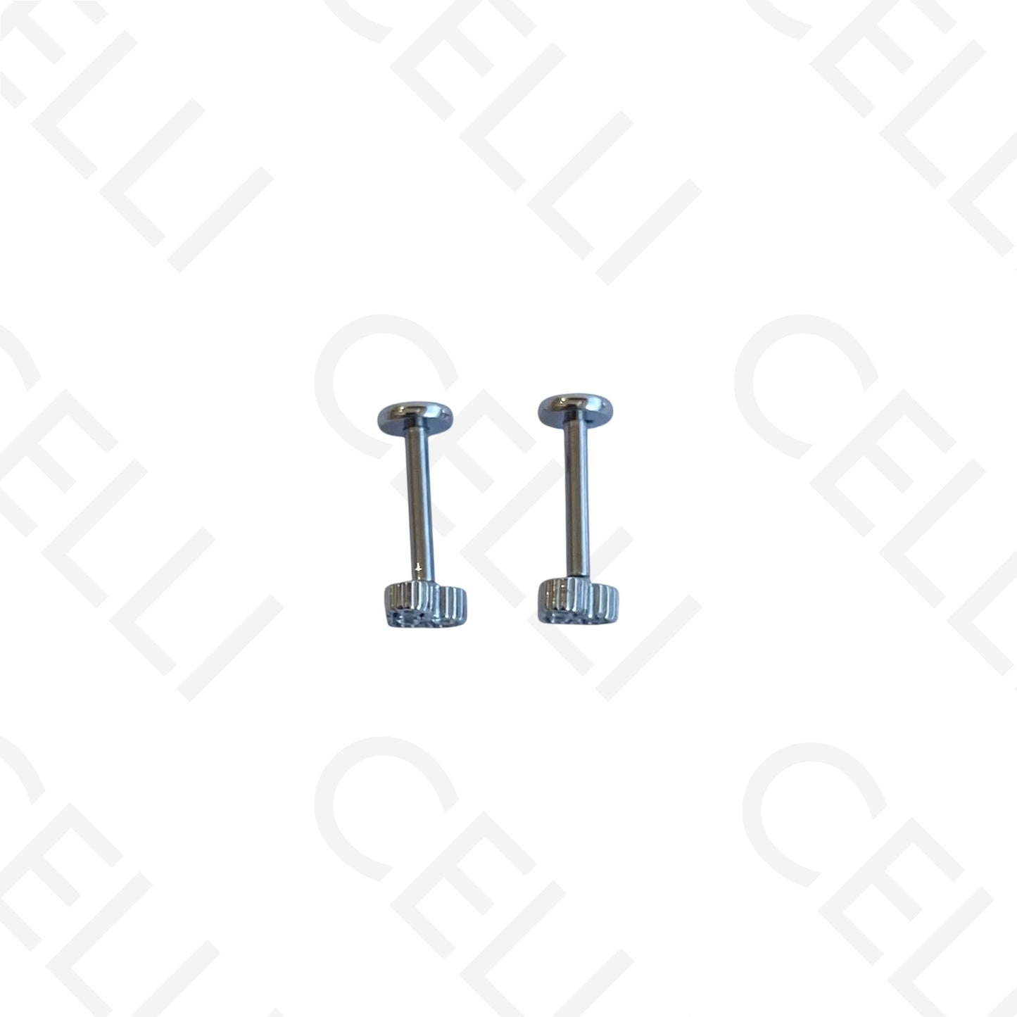 Steel Piercing - a brilliant hoop with chain (1 unit)