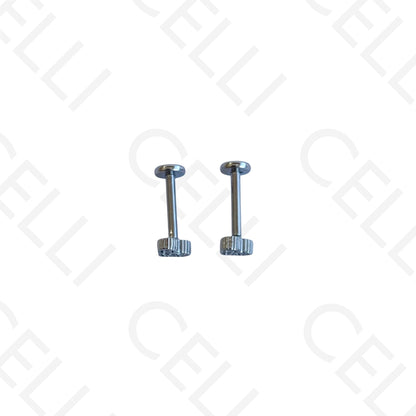 Steel Piercing - a brilliant hoop with chain (1 unit)