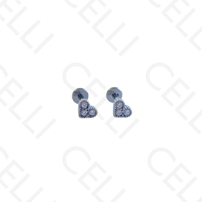 Steel Piercing - a brilliant hoop with chain (1 unit)