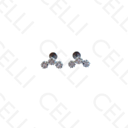 Steel Piercing - three brilliant star-shaped