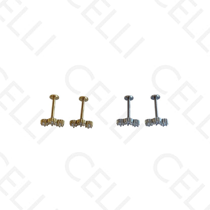 Steel Piercing - three brilliant star-shaped