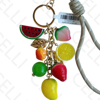 Charm for Bag - Lemon and flowers