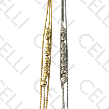 Pulseira de Aço - triplo snake