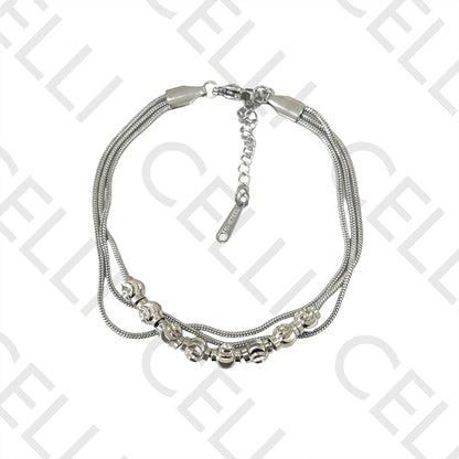 Pulseira de Aço - triplo snake