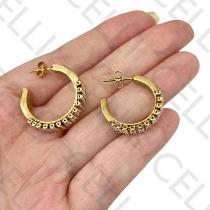 Steel Earring - Brilliant Cut