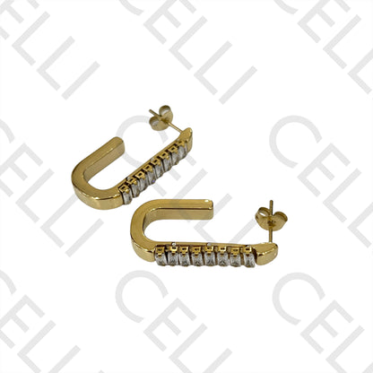 Steel Earring - Brilliant Cut