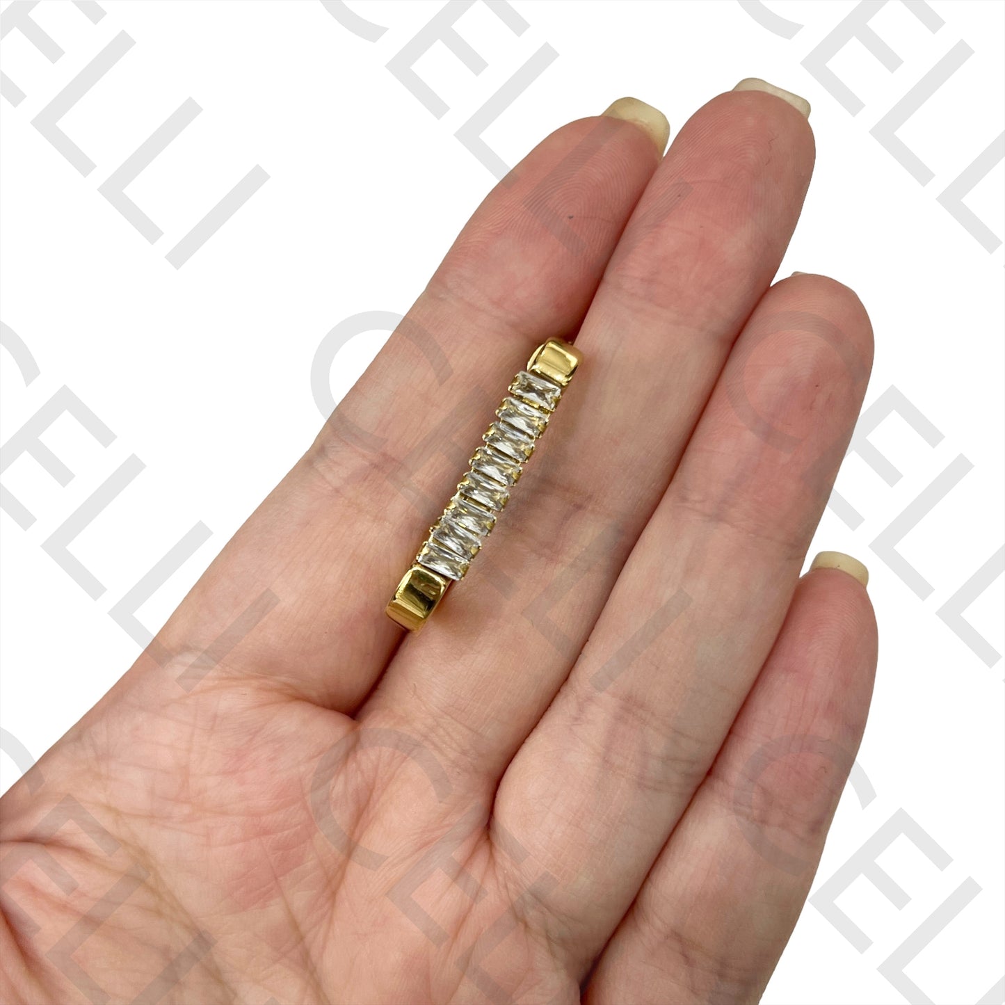 Steel Earring - Brilliant Cut