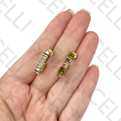 Steel Earring - Brilliant Cut