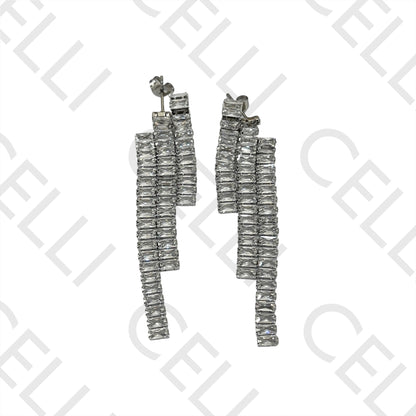 Steel Earring - Brilliant Cut