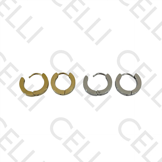 不锈钢耳环 - 简单款