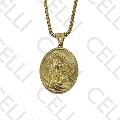 不锈钢项链 - 宗教奖章