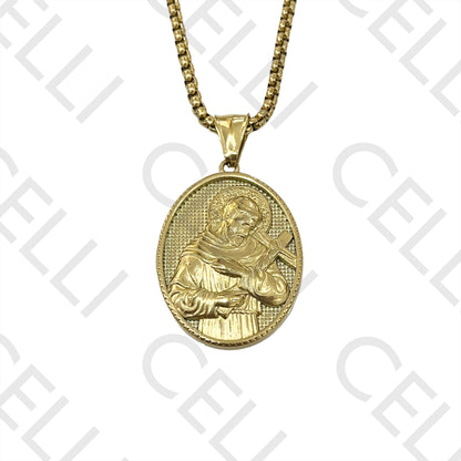 不锈钢项链 - 宗教奖章