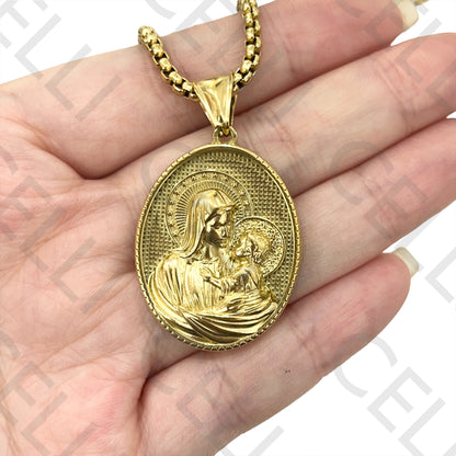 不锈钢项链 - 宗教奖章