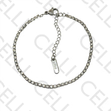 Cargar imagen en el visor de la galería, Pulsera de acero - diamantes simples
