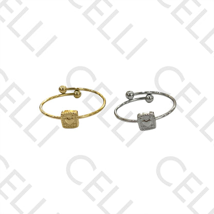 Steel Ring - Heart