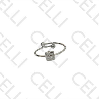 Steel Ring - Heart