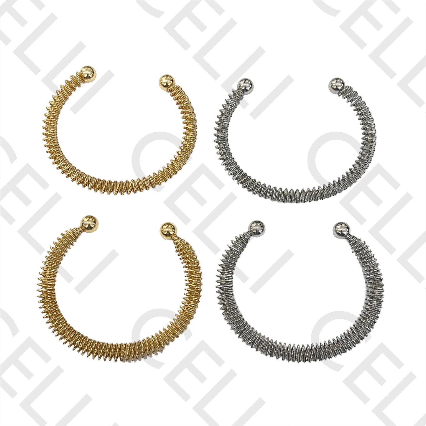 Brazalete de acero - (tipo resorte)