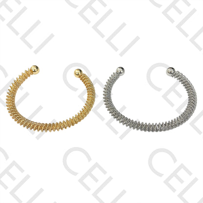 Brazalete de acero - (tipo resorte)