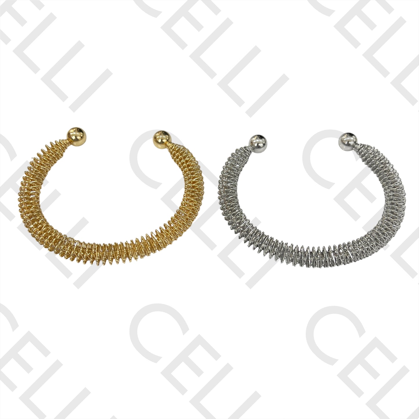 Brazalete de acero - (tipo resorte)