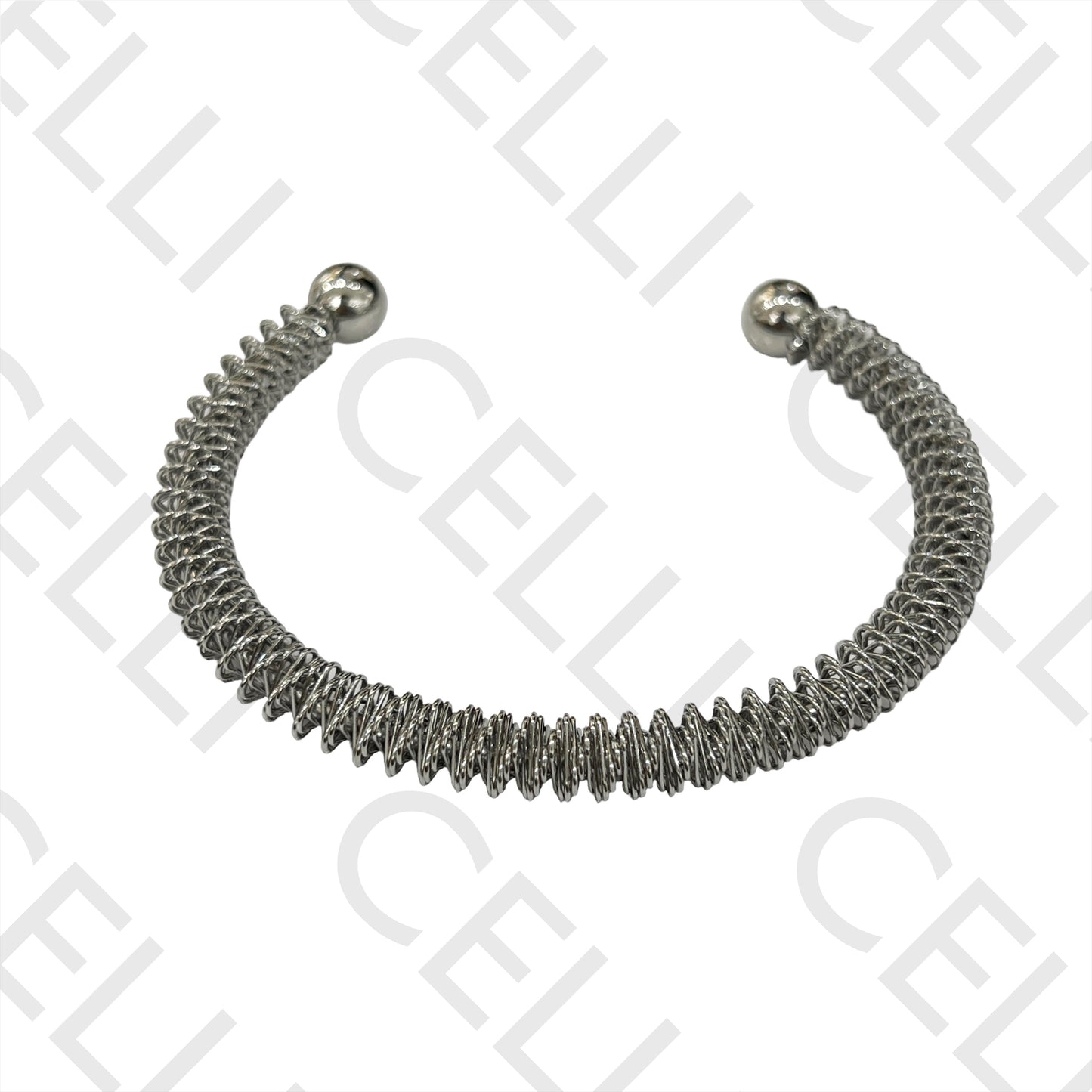 Brazalete de acero - (tipo resorte)