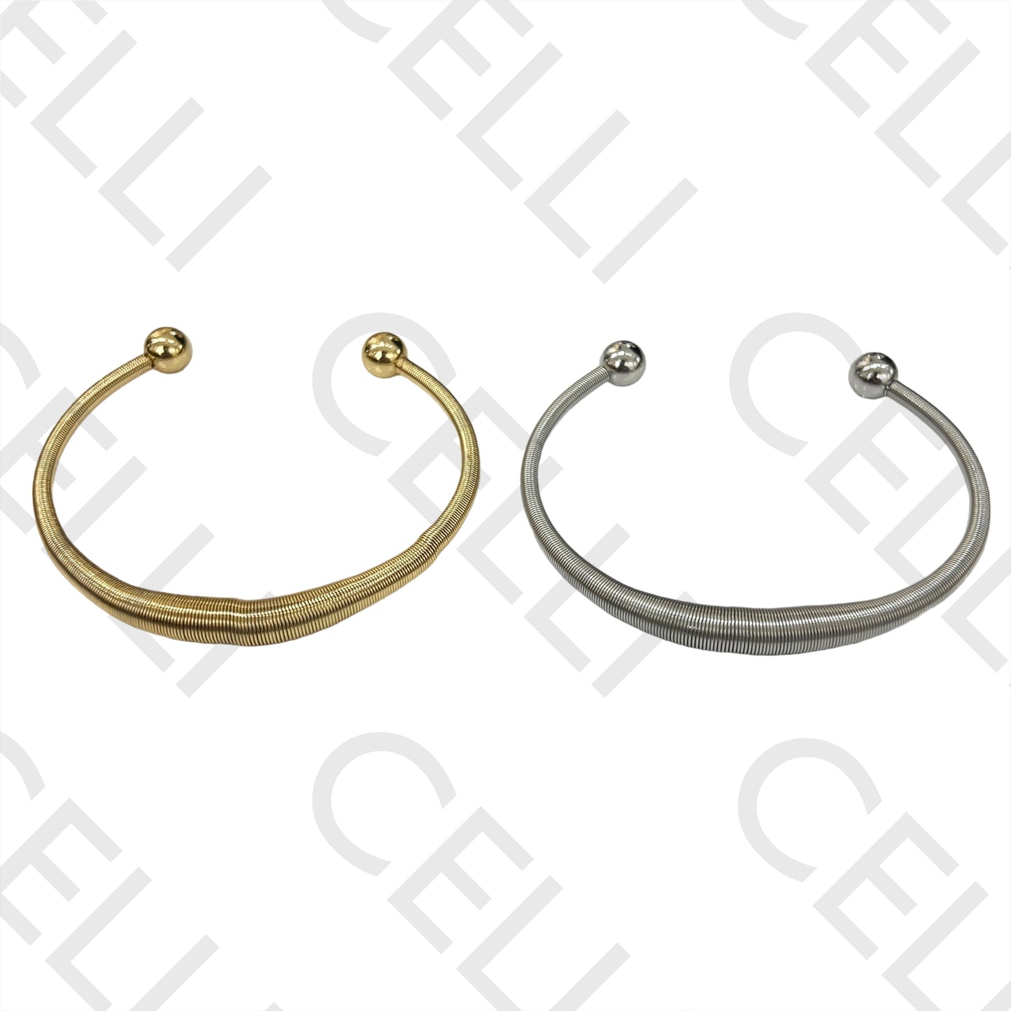 Brazalete de acero - (tipo resorte)