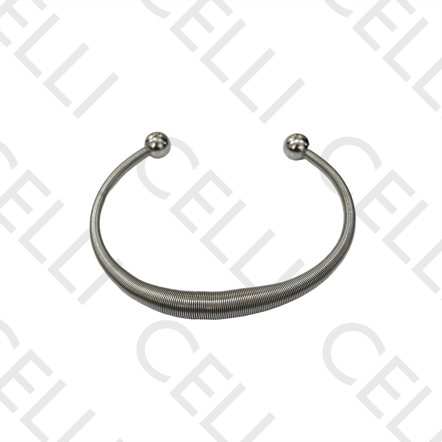 Brazalete de acero - (tipo resorte)