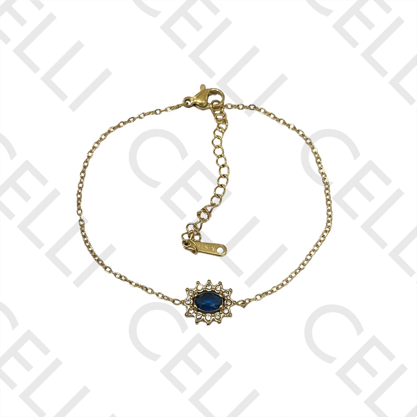 Colar / Pulseira / Brinco de Aço - brilhantes simples