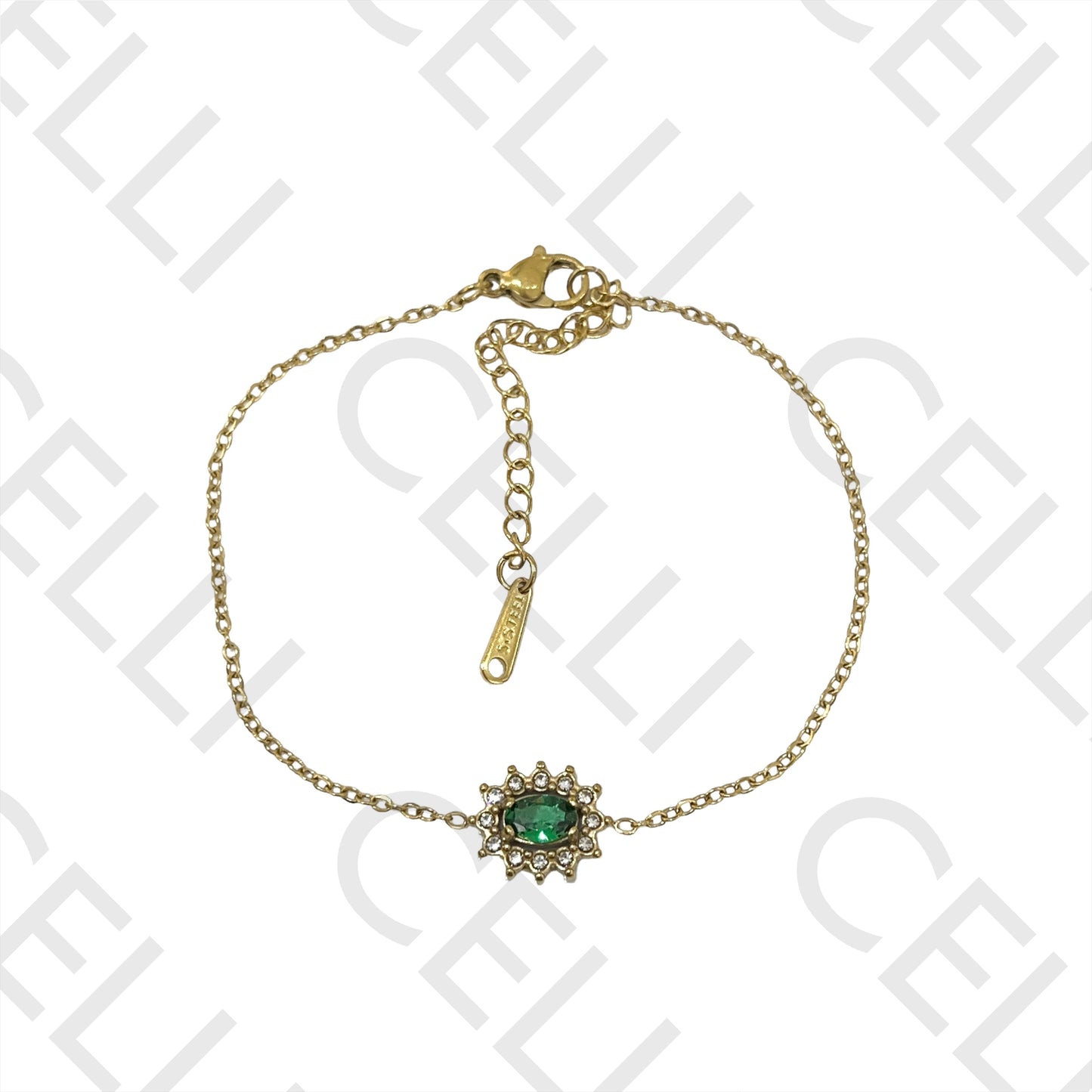 Colar / Pulseira / Brinco de Aço - brilhantes simples