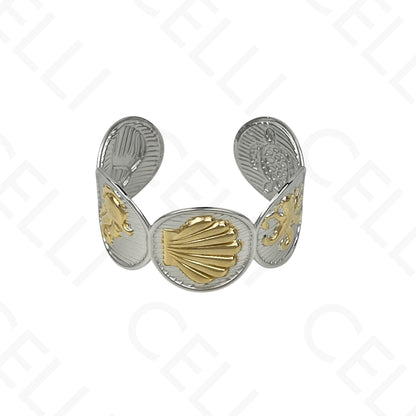 Bracelete de Aço - elementos do mar