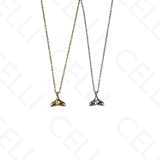 Steel necklace - 7 saint medals