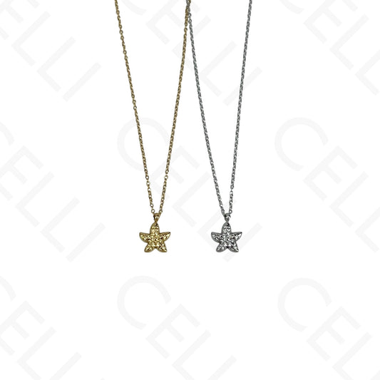 Steel necklace - 7 saint medals