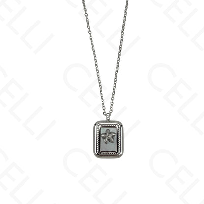 Collar de acero - 7 medallas de santas
