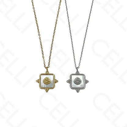 Collar de acero - 7 medallas de santas