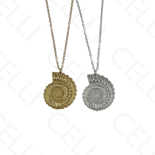 Steel necklace - 7 saint medals
