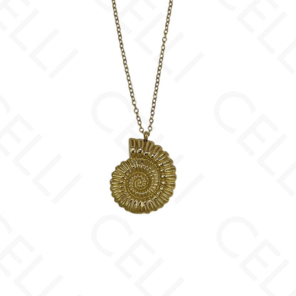 Steel necklace - 7 saint medals