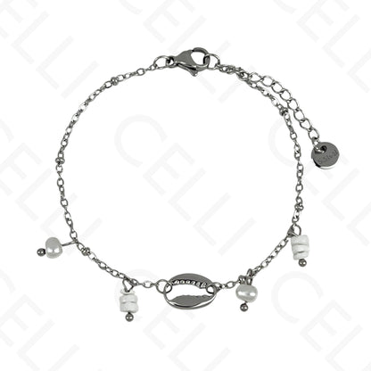 Pulseira de aço - búzio